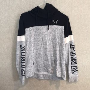PINK Victoria Secret Black and grey sweatshirt